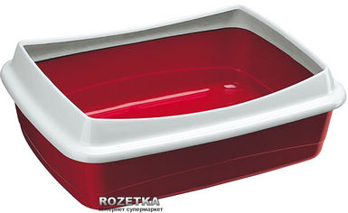 Акція на Открытый туалет для кошек Ferplast Nnip Plus 55х40х17.5 см Красный (72041299 Красный) від Rozetka UA