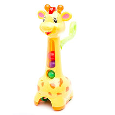 Акція на Каталка Kiddieland Нарядный жираф (052365) від Будинок іграшок