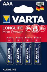Акція на Батарейка VARTA LONGLIFE MAX POWER щелочная AAA блистер, 4 шт. (4703101404) від MOYO