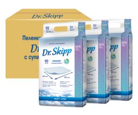 Акция на Упаковка пеленок гигиенических Dr.Skipp SAP 60х90 см 3 пачки по 10 шт (2000107337076) от Rozetka UA