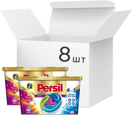 Акція на Упаковка геля для стирки в капсулах Persil Discs Color Deep Clean 8 шт по 11 капсул (9000101415926) від Rozetka UA