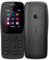 Акция на Мобільний телефон Nokia 110 Dual Sim (16NKLB01A07) Black от Територія твоєї техніки
