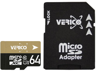 Акция на Verico MicroSDXC 64GB UHS-I Class 10 + SD adapter (1MCOV-MAX963-NN) от Rozetka UA