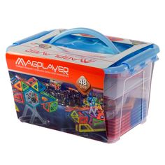 Акція на Конструктор Magplayer Магнітний набір 48 елементів (MPT-48) від Будинок іграшок