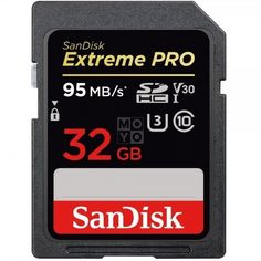 Акція на Карта памяти SANDISK SDHC 32GB Class 10 Extreme Pro UHS-I U3 V30 R95/W90 MB/s (SDSDXXG-032G-GN4IN) від MOYO