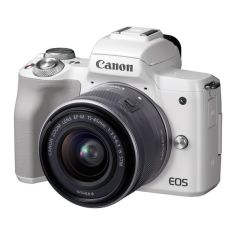 Акция на Фотоаппарат CANON EOS M50 + 15-45mm IS STM White (2681C057) от MOYO