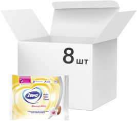 Акція на Упаковка влажной туалетной бумаги Zewa Almond Milk c ароматом миндального молочка 42 шт 8 упаковок (7322540796193) від Rozetka UA