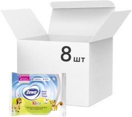 Акция на Упаковка влажной туалетной бумаги Zewa Kids 42 шт 8 шт (7322540796575) от Rozetka UA