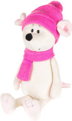 Акція на Мышка Maxi Toys Пинки с шарфом и шапкой 28 см (MT-MRT021917-28) від Rozetka UA