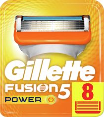 Акція на Сменные картриджи для бритья (лезвия) мужские Gillette Fusion5 Power 8 шт (7702018877621) від Rozetka UA