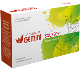 Акція на Чай зеленый пакетированный Gemini Tea Collection Grand Pack Саусеп 4 г х 20 пакетиков (4820156430898) від Rozetka UA