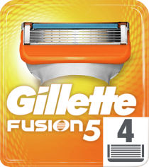 Акция на Сменные картриджи для бритья (лезвия) мужские Gillette Fusion5 4 шт (7702018874460) от Rozetka UA