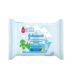 Акция на Антибактериальные детские влажные салфетки JOHNSON'S BABY Для маленьких непосед, 25 шт. от Pampik