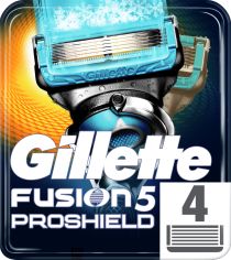Акція на Cменные картриджи для бритья (лезвия) мужские Gillette Fusion5 ProShield Chill 4 шт (7702018412518) від Rozetka UA