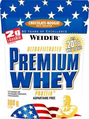 Акция на Протеин Weider Premium Whey Protein 500 г Шоколад-Нуга (4044782300459) от Rozetka UA