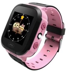 Акція на Детские часы-телефон с GPS трекером GOGPS ME К12 розовые (K12PK) від MOYO