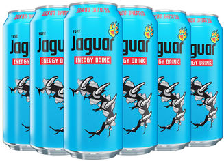 Акция на Упаковка безалкогольного энергетического напитка Jaguar Free 0.5 л х 12 шт. (4620001317783) от Rozetka UA
