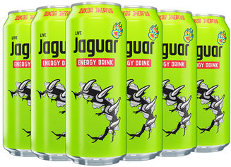 Акция на Упаковка безалкогольного энергетического напитка Jaguar Live 0.5 л х 12 шт. (4620001319435) от Rozetka UA