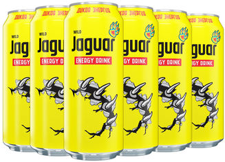 Акція на Упаковка безалкогольного энергетического напитка Jaguar Wild 0.5 л х 12 шт. (4620001318018) від Rozetka UA