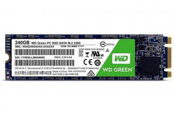 Акция на SSD накопитель WD Green 240GB M.2 2280 SATAIII (WDS240G2G0B) от MOYO