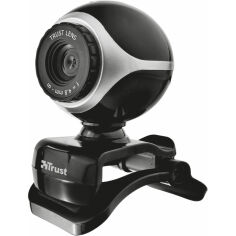 Акция на Web-камера TRUST EXIS WEBCAM BLACK/SILVER (17003) от Foxtrot
