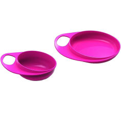Акція на Набор тарелок NUVITA Розовая, глубокая и мелкая (NV8461Pink) від Foxtrot