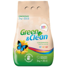 Акция на Стиральный порошок GREEN&CLEAN для цветного белья 3кг (GCL01123) от Foxtrot