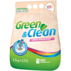 Акция на Стиральный порошок GREEN&CLEAN Ultra intesive для цветного белья 1.5 кг (GCL03561) от Foxtrot