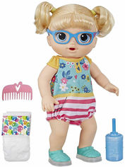 Акція на Интерактивная кукла Baby Alive Hasbro Первые Шаги Смешной Малышки Блондинки (E5247) (5010993597710) від Rozetka UA