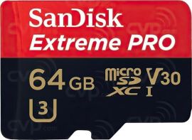 Акция на Карта памяти Sandisk microSDXC 64GB Class 10 UHS-I U3 Extreme Pro V30 R170MB/s от MOYO