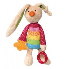 Акция на Мягкая игрушка sigikid Кролик с погремушкой 26 см (41419SK) от MOYO