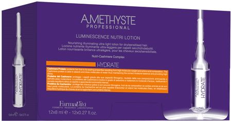 Акция на Лосьон в ампулах для волос Farmavita Amethyste Hydrate Luminescence Nutri Lotion Увлажняющий 8 мл x 12 шт (8022033016096) от Rozetka UA