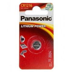 Акция на Батарейка Panasonic CR 1216 BLI 1 Lithium (CR-1216EL/1B) от MOYO