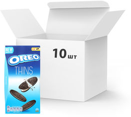 Акція на Упаковка печенья Oreo тонкого с какао и кремовой начинкой ванильного вкуса 192 г х 10 шт (7622210606129) від Rozetka UA