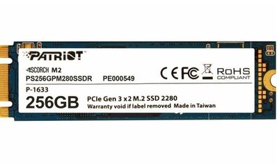 Акція на SSD накопитель PATRIOT SCORCH 256GB M.2 NVMe PCIe 3.0 x2 2280 (PS256GPM280SSDR) від MOYO