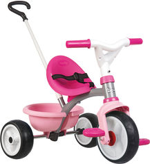 Акция на Детский металлический велосипед Smoby Be Move с багажником Розовый (740327) (3032167403278) от Rozetka UA