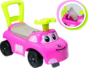 Акція на Машина для катания детская Smoby Toys 54 x 27 x 40 см Розовый котик (720524) (3032167205247) від Rozetka UA