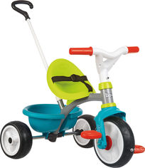 Акция на Детский металлический велосипед Smoby Be Move с багажником Голубо-зеленый (740326) (3032167403261) от Rozetka UA