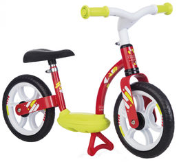 Акція на Беговел детский Smoby Toys металлический с подножкой красный (770122) (3032167701220) від Rozetka UA