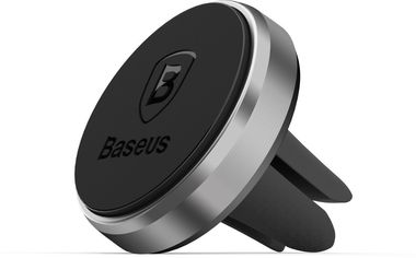 Акция на Baseus Car Holder Magnetic Air Vent Black/Dark Gray (SUGENT-MO01) от Stylus