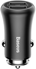 Акция на Baseus Usb Car Charger 2xUSB Gentleman Black (CCALL-GB01) от Stylus