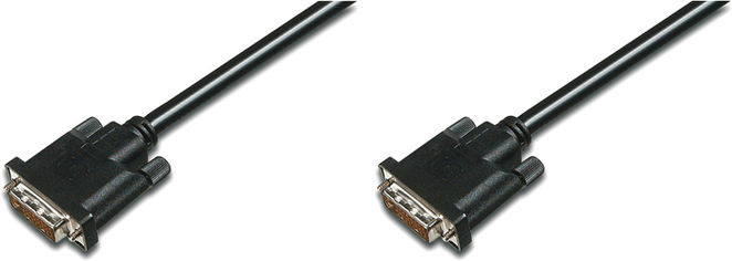 Акция на Кабель Digitus Assmann DVI-D Dual Link (AM/AM) 2 м Black (AK-320108-020-S) от Rozetka UA