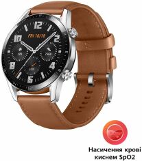 Акція на Смарт годинник Huawei Watch GT 2 Classic (55024470) Brown від Територія твоєї техніки