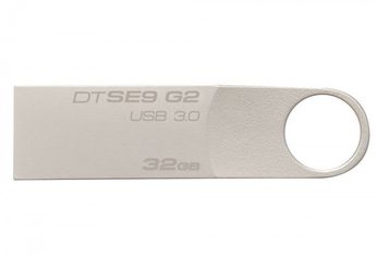 Акція на Накопитель USB 3.0 KINGSTON DTSE9 G2 32GB Metal Silver (DTSE9G2/32GB) від MOYO