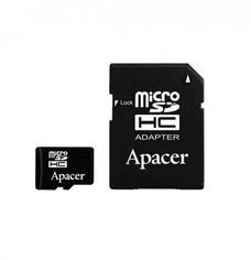 Акція на Карта памяти Apacer microSDHC 16GB Class 10 UHS-I R10MB/s + SD-адаптер від MOYO