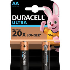 Акція на Батарейка DURACELL LR06 KPD 02*20 Ultra уп. 1x2 шт. (5004803) від Foxtrot