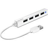 Акція на USB-хаб SPEEDLINK SNAPPY 4-Port USB 2.0 White (SL-140000-WE) від Foxtrot