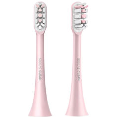 Акция на Набор насадок для зубной щетки XIAOMI SOOCAS X3 Pink 2 шт от Foxtrot
