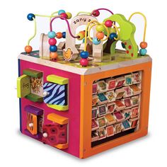 Акция на Розвивальна іграшка Battat Зоо-куб дерев'яний (BX1004X) от Будинок іграшок