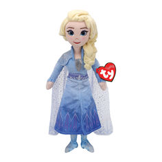 Акция на Мягкая игрушка TY Frozen Кукла Эльза со звуковым эффектом 25 см (02406) от Будинок іграшок